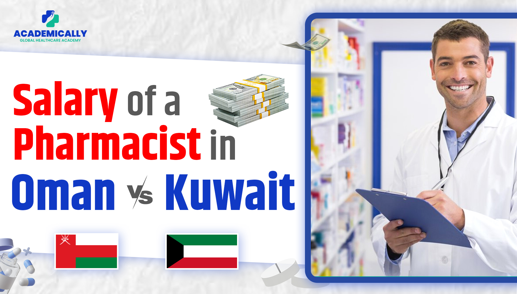 Salary of Pharmacist in Oman vs. Kuwait