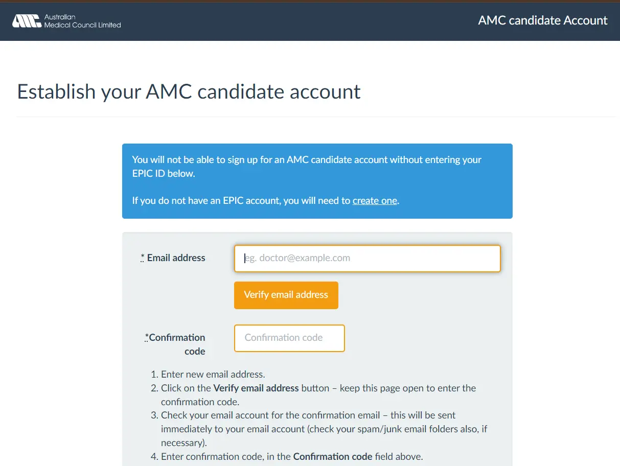 AMC Candidate Account