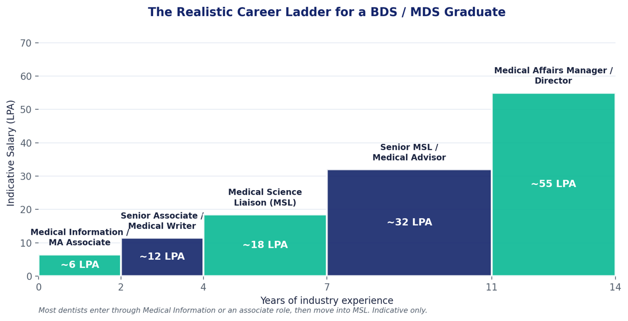 career ladder for bds mds