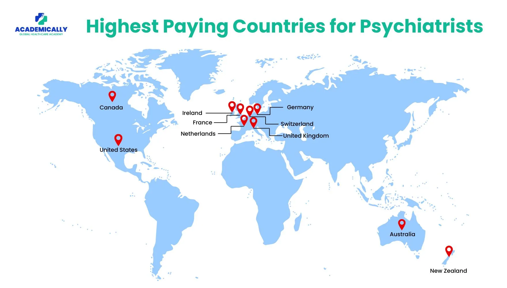 highest paying countries for psychiatrists